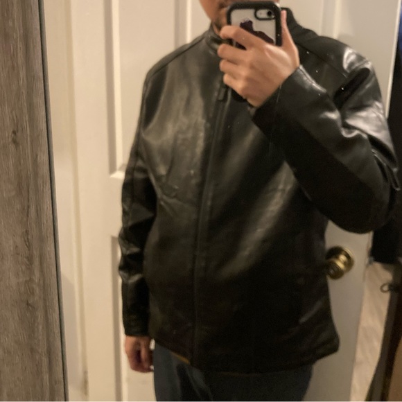 NWO. Zara Biker Leather Jacket XL Men’s - Picture 5 of 6